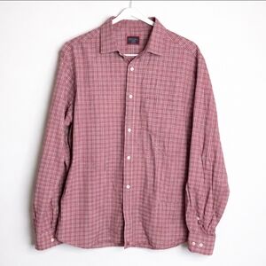 UNTUCKit Parson Shirt Long Sleeve Button Up Red Plaid Men Size XL